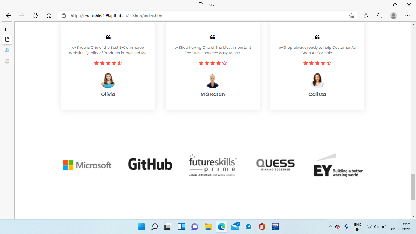 GitHub - manishky499/e-Shop