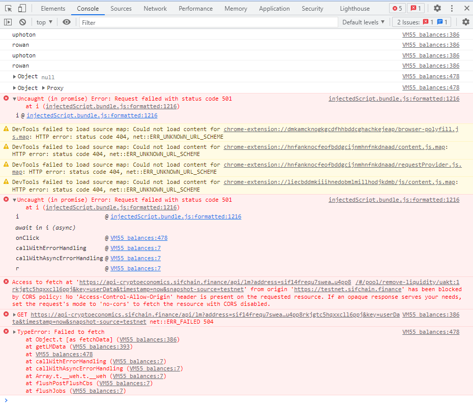 TestNet-All transactions on TestNet getting 501 server error · Issue ...