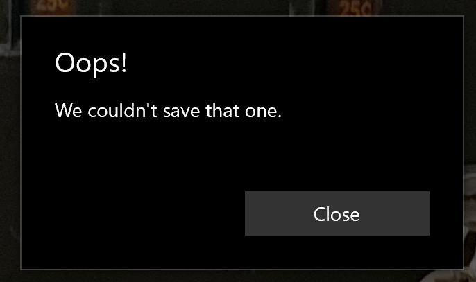 OppsWeCouldntSaveThatOne
