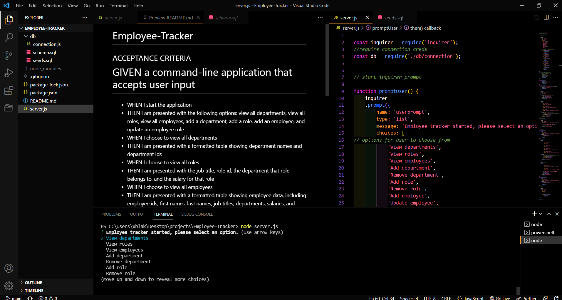 GitHub - Blakedoghyian/employee-tracker
