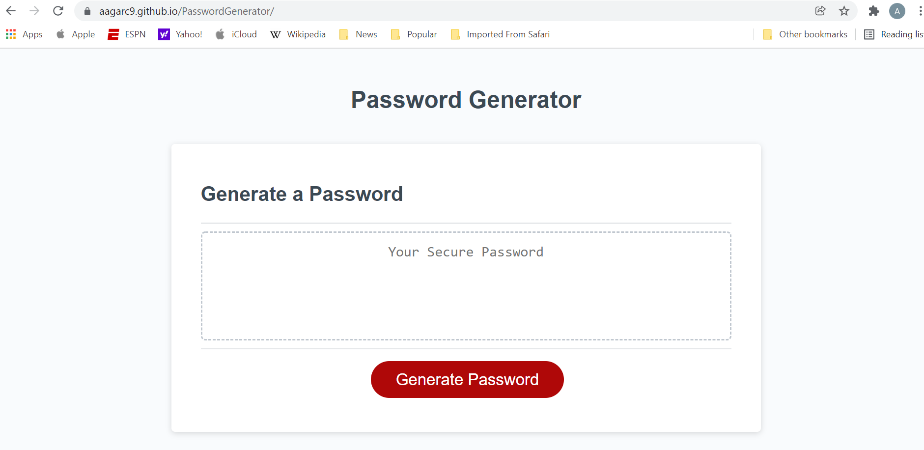 GitHub - aagarc9/PasswordGenerator