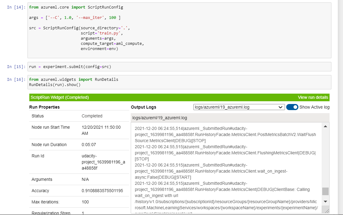 GitHub - NAMU2NI/Udacity-Projects: Optmizing ML Pipeline in Azure
