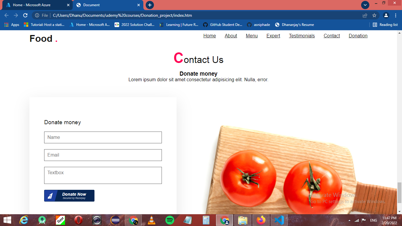 GitHub - Dnight4/Food_Donation_Project: Food Donation project