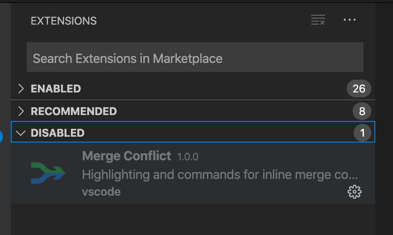 merge-conflict Options Not Available in Settings · Issue #100227 ...
