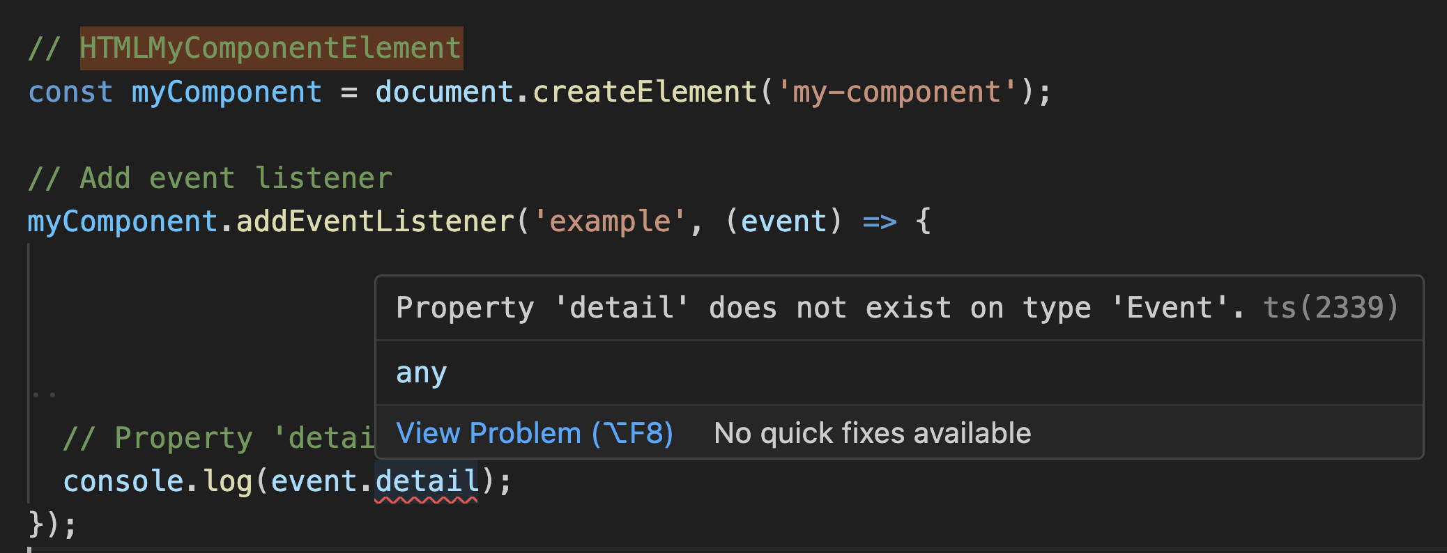 feat: generate strict types for addEventListener and ...