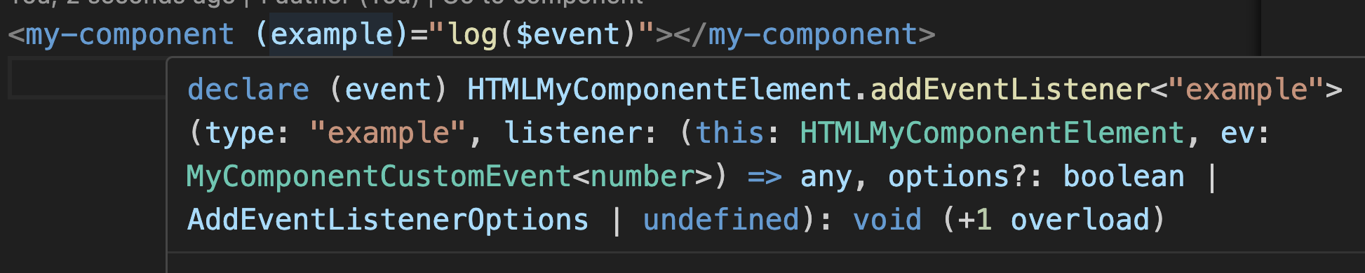 feat: generate strict types for addEventListener and ...