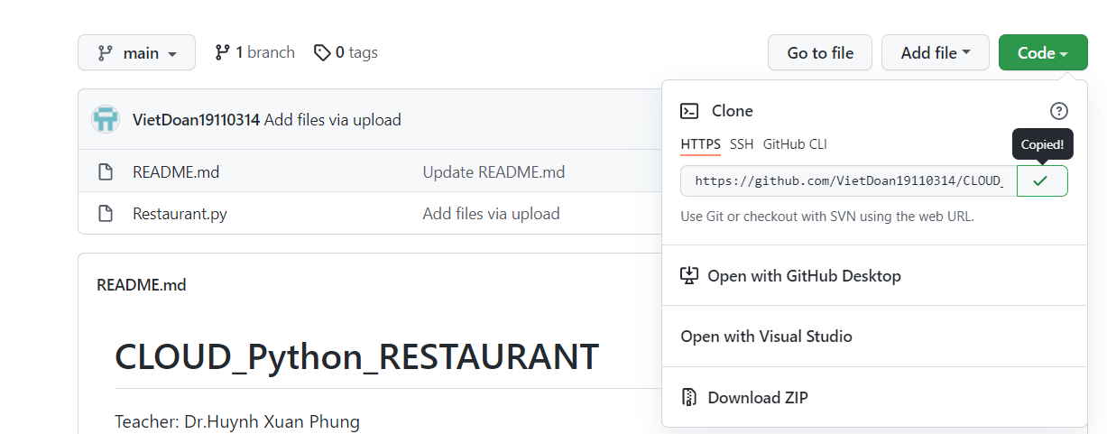 GitHub - VietDoan253/CLOUD_RESTAURANT