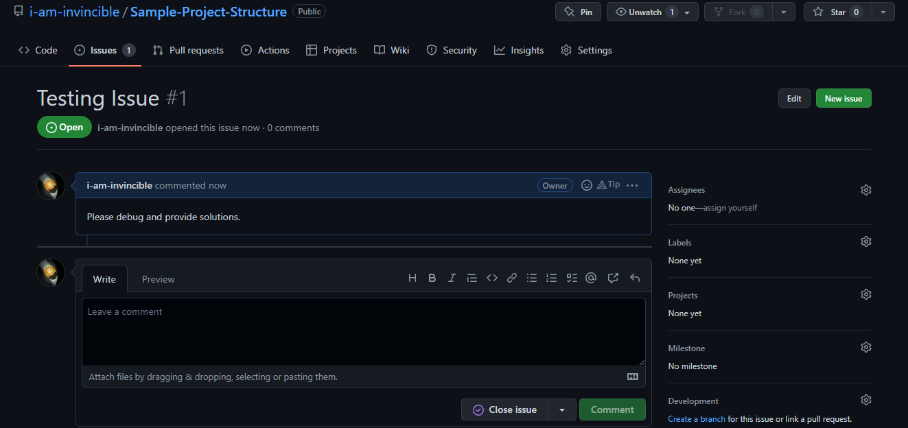 SampleProjectStructure/Test_samples.md at main · iaminvincible