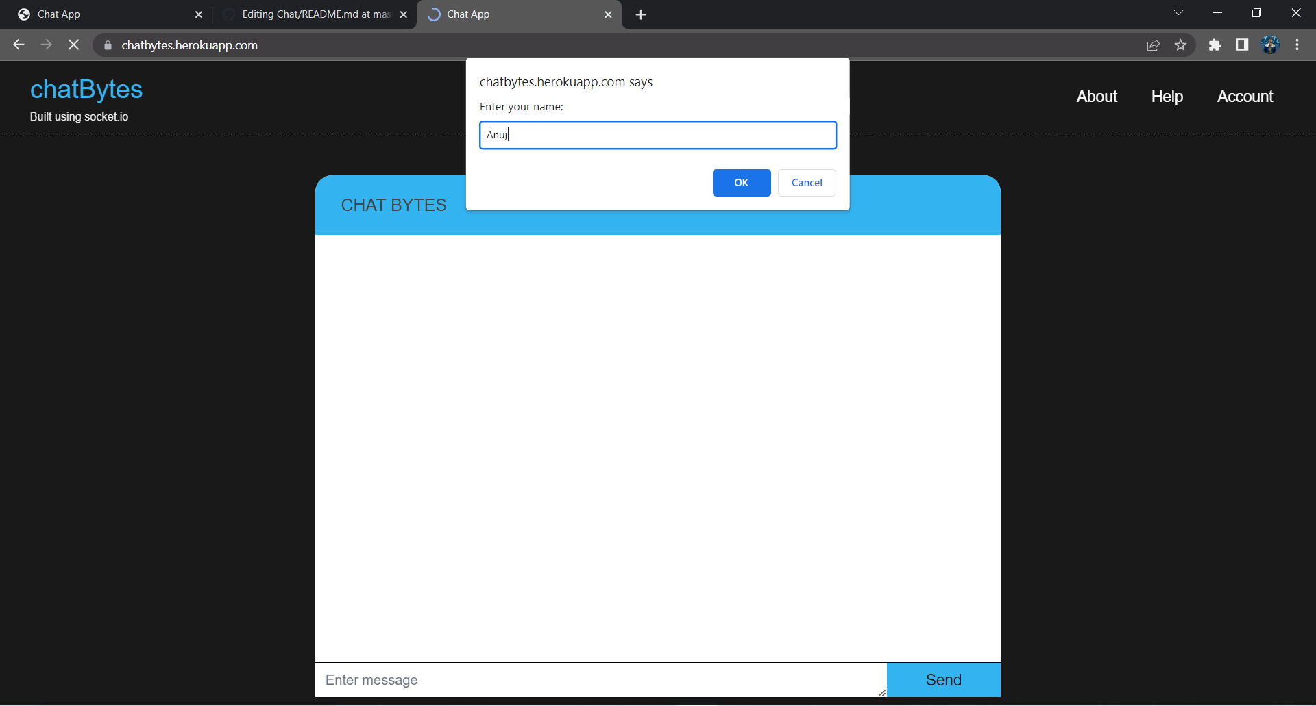 GitHub - abhishekgit03/Chat: chatBytes is a real time chat application ...