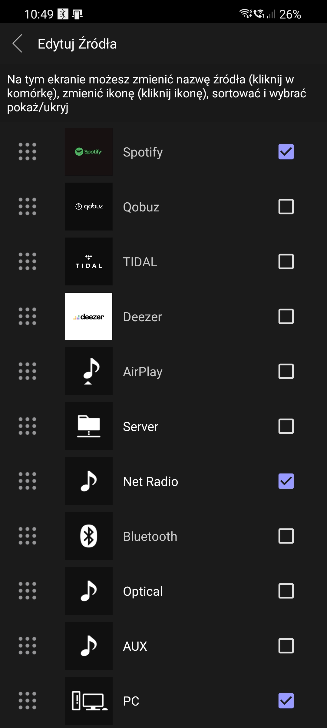 Yamaha musiccast integration doesn't use configured source names