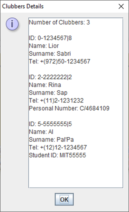 GitHub - LiorSB/Java-ClubMembershipHandlingSystem: Created an app with ...