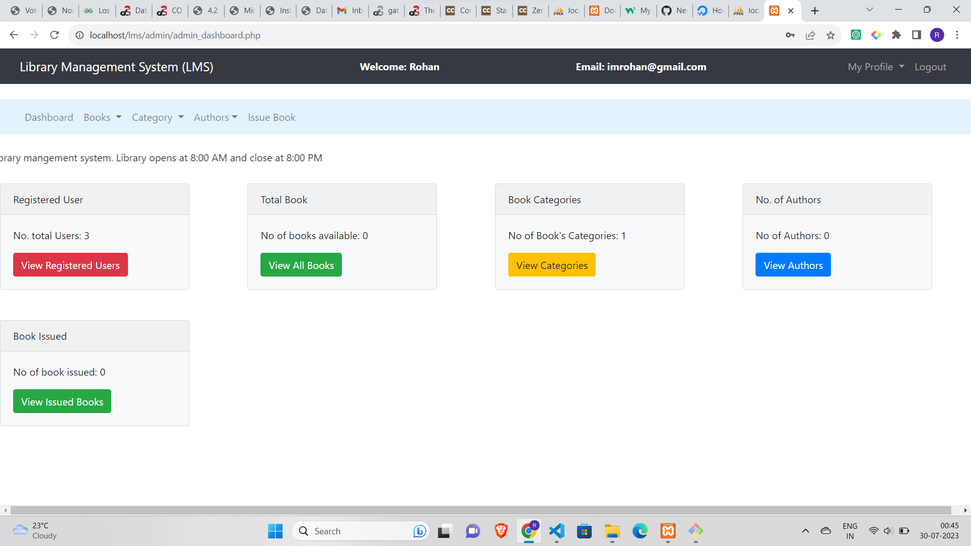 GitHub - Rohans-7/library-management-system