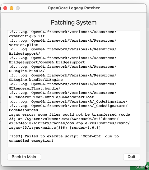 [Bug]: MacbookPro8,3 - Error patching system volume · Issue #418 ...