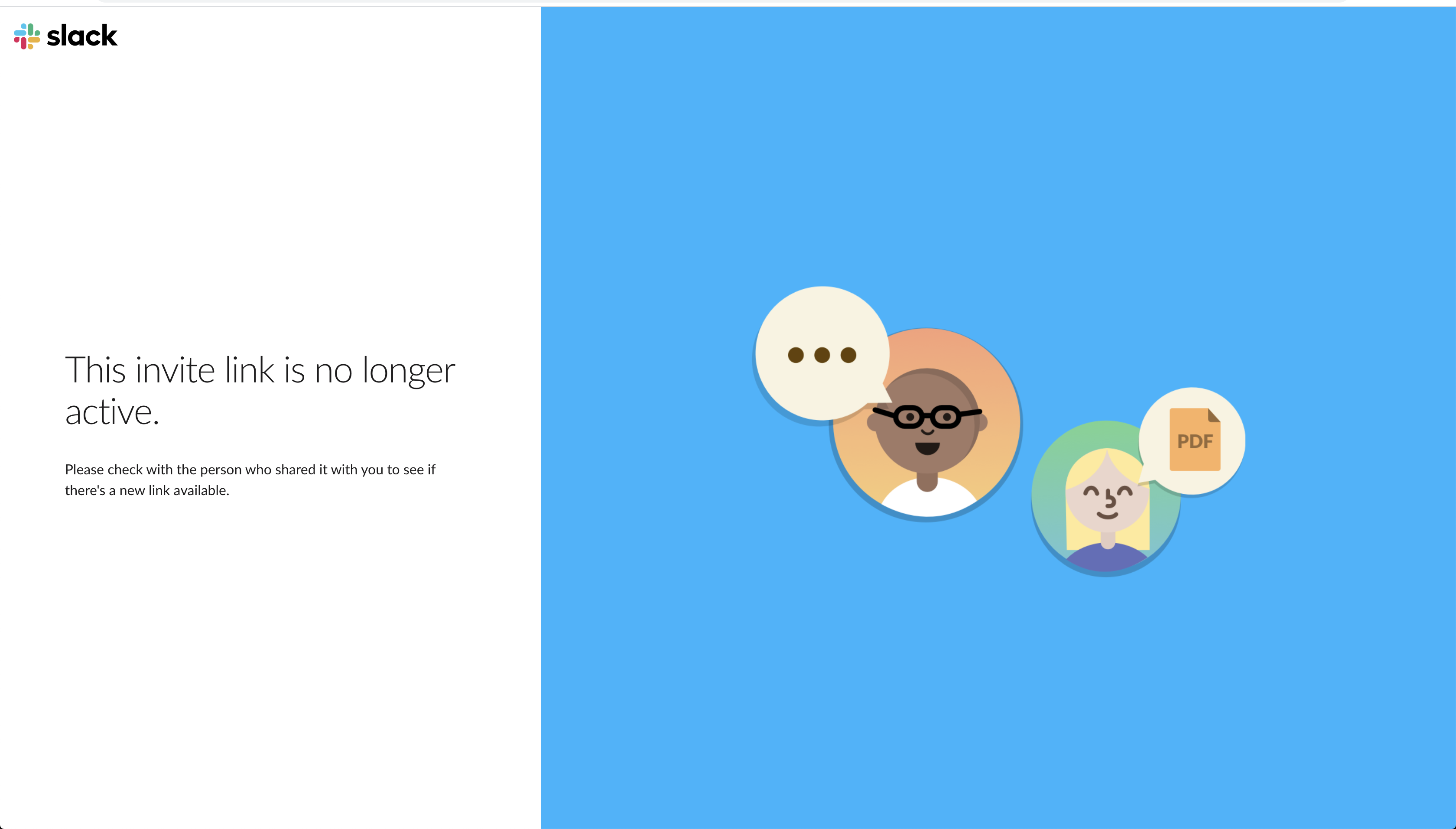 Slack: "This invite link is no longer active." · Issue #741 ...