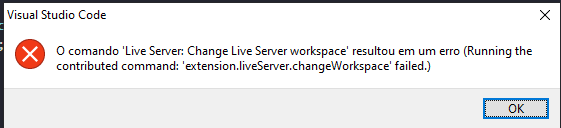 Dificuldade em abrir o Live server · Issue #2121 · ritwickdey/vscode ...