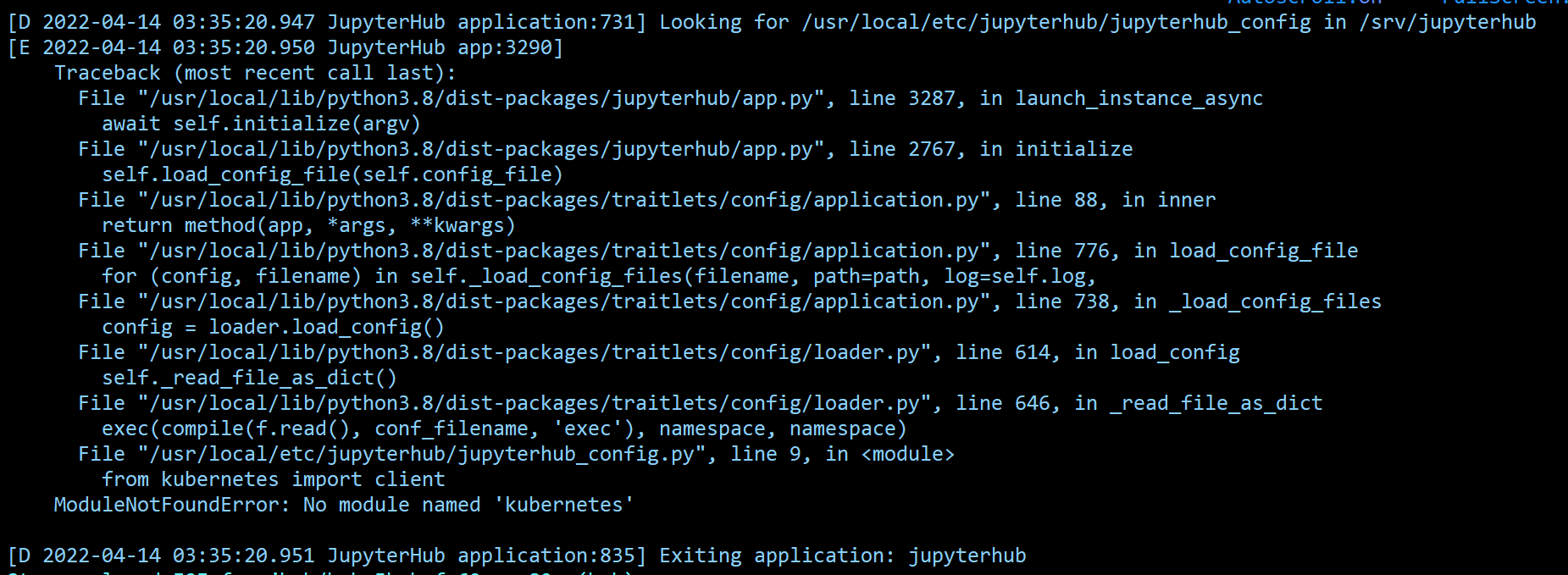 Latest Image Jupyterhub K8s Hub 1 1 3 N416 H2541a732 Fails With Latest Image Jupyterhub K8s Hub 1 1 3 N416 H2541a732 Fails With