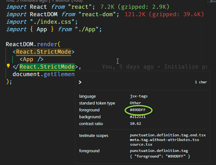 Setting color not displayed in editor in VS code · Issue #138569 ...