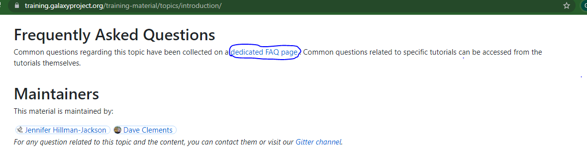 Link to dedicated FAQs pages for topics not showing anything. · Issue ...