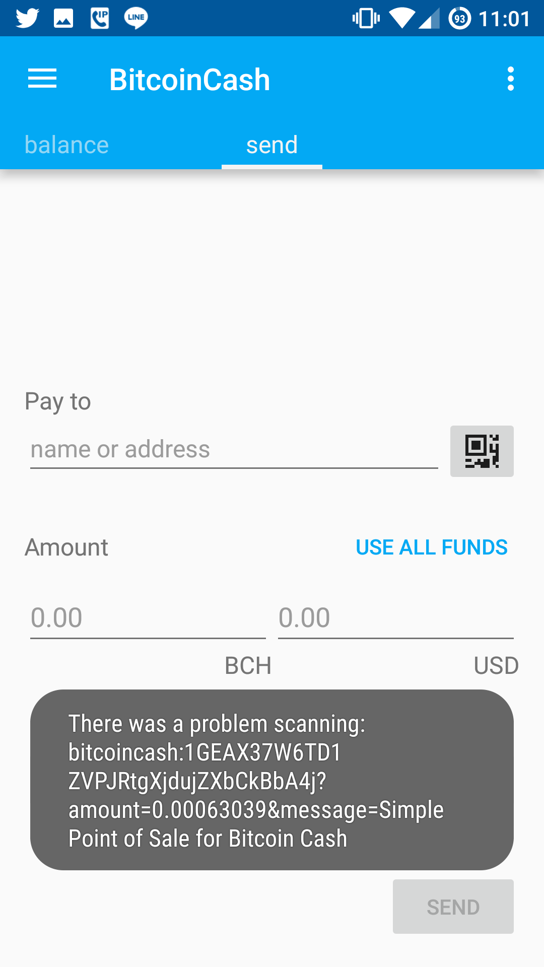 Coinomi on Android fails to scan the QR code · Issue #1 · monsterbitar ...