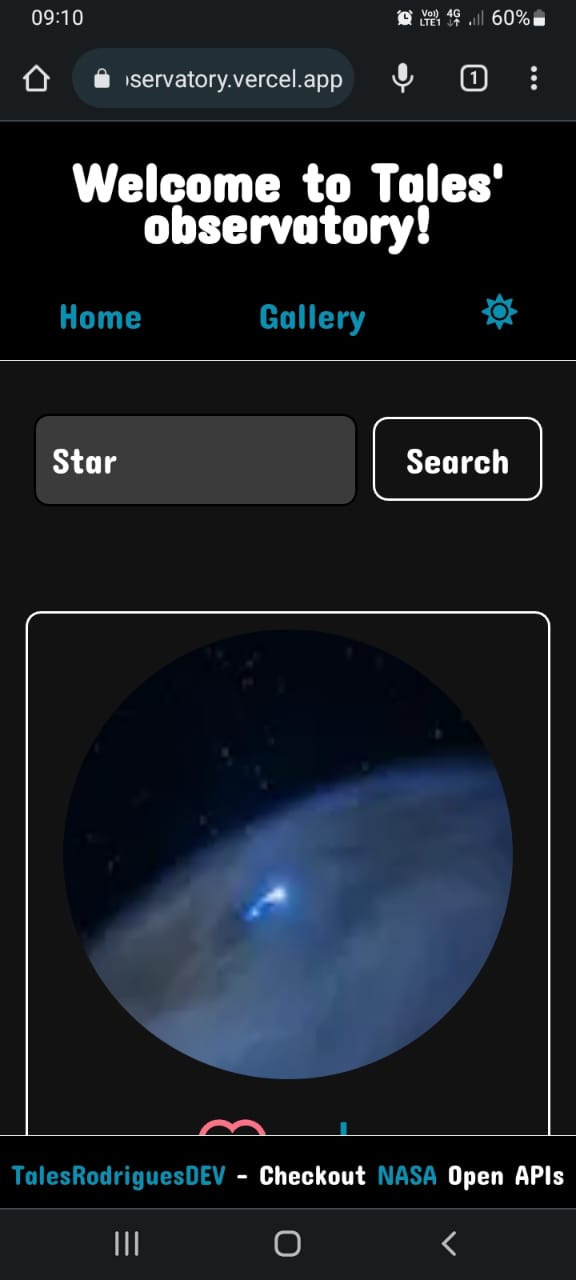 GitHub - talesrodriguesDEV/tales-observatory: Next.js Astronomical ...