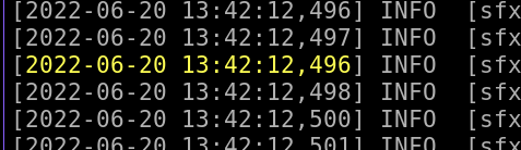 lnav inconsistent highlighting