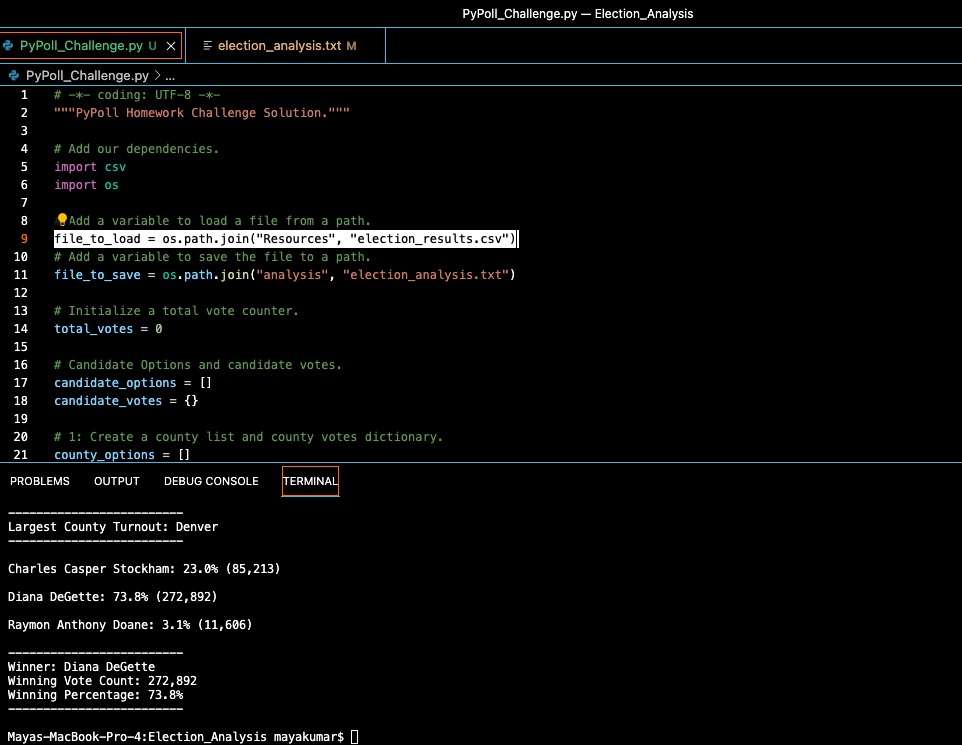 GitHub - theeekumar/Election_Analysis: Using Python for election ...