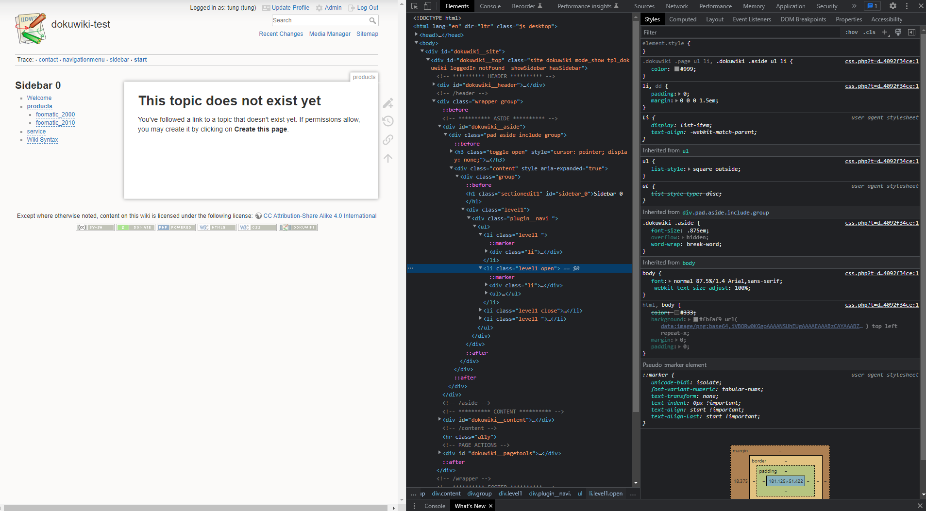 CSS not applied to the "closed" and "open" class · Issue 27