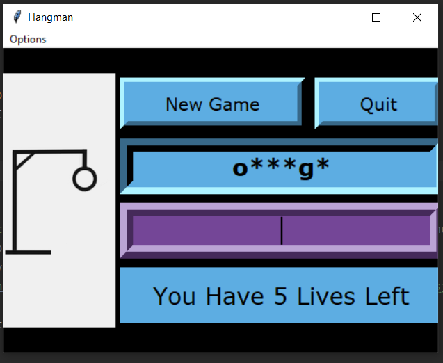 GitHub - cfj82/Hangman-with-GUI: GUI using Tkinter