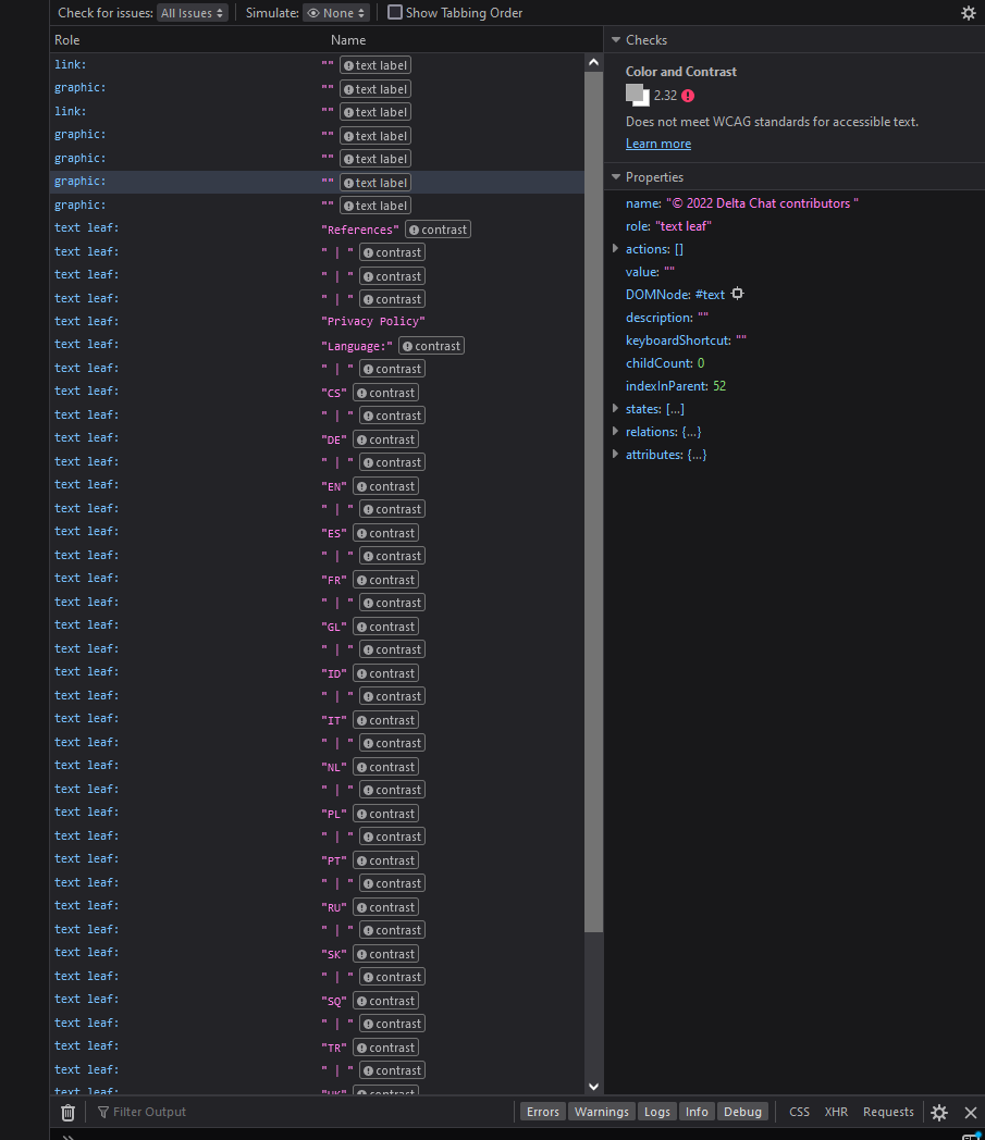 Some accessibility issues with the site · Issue #513 · deltachat ...