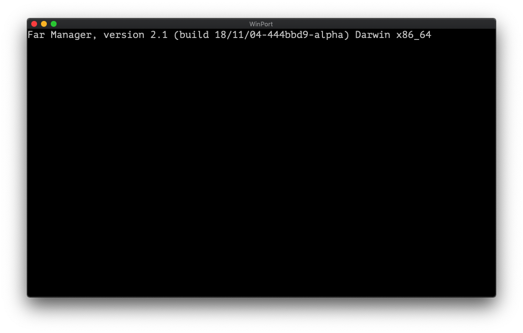 Just black screen on macOS · Issue #416 · elfmz/far2l · GitHub