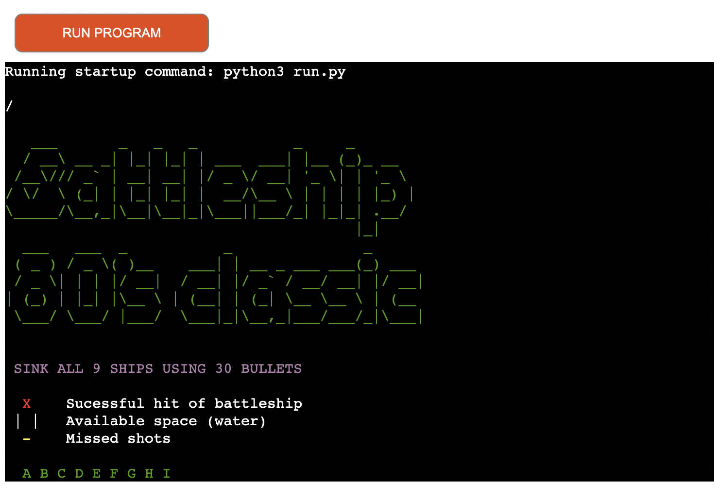 GitHub - Lee-moran/BattleShips: Python Game
