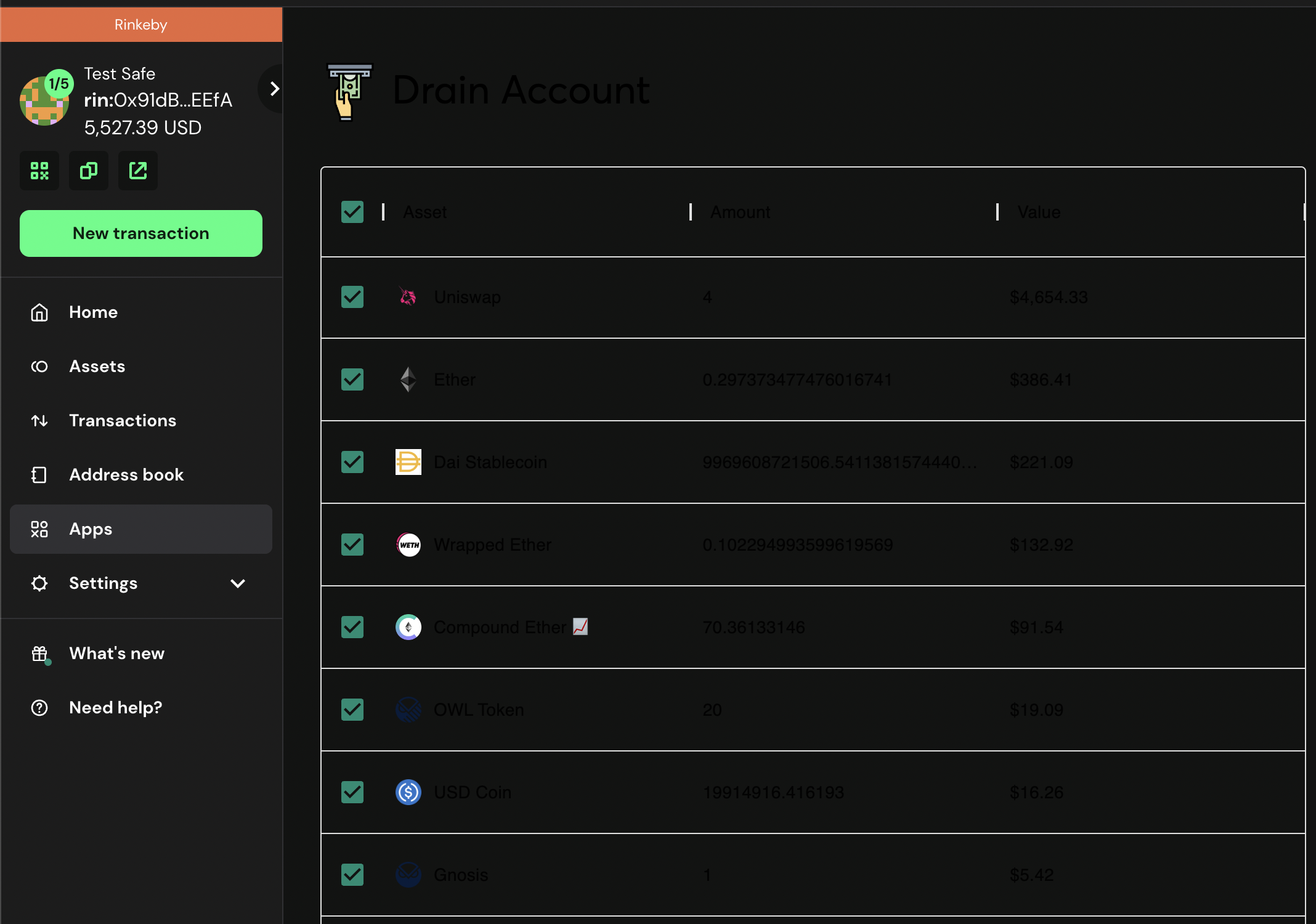 [Drain Account, web core] remove or enhance dark theme for the app