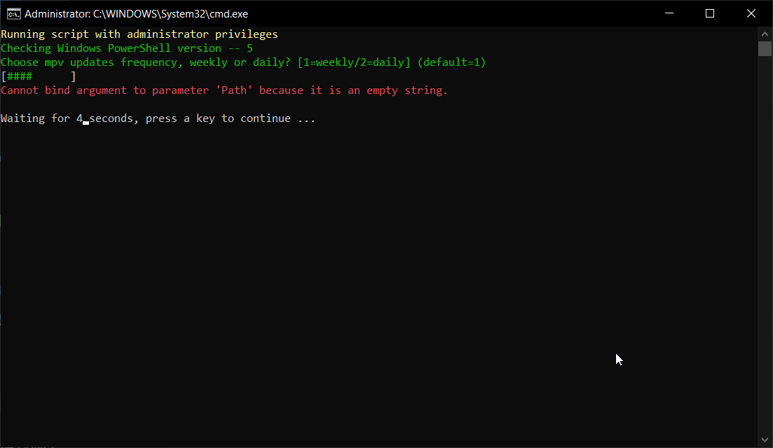mpv updater.bat giving an error · Issue #10006 · mpv-player/mpv · GitHub