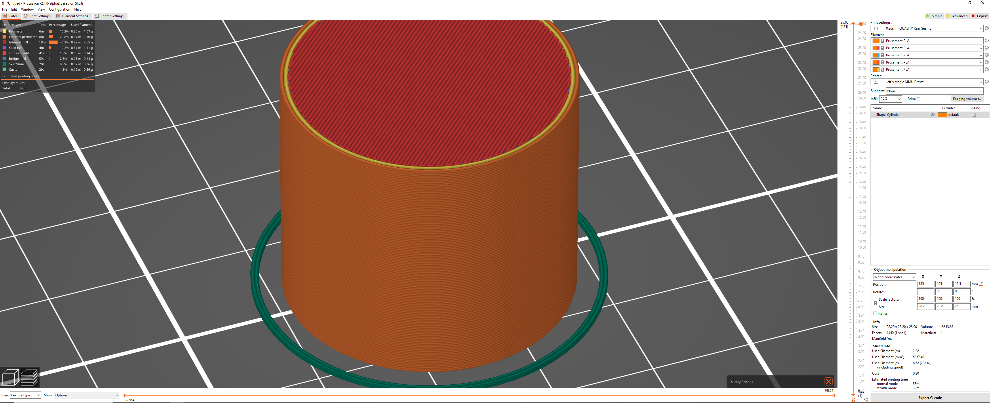 Multi Material Painting causing dimples in perimeter · Issue 7104