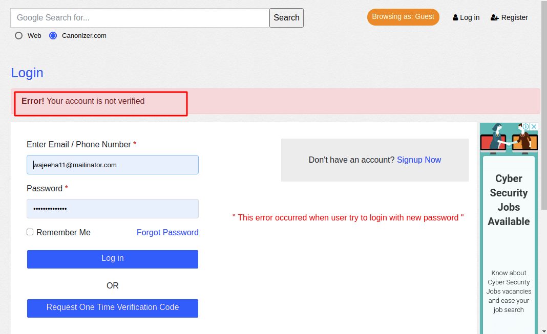 solved: fatal: could not read password for 'https: ... After resetting password , error occurred when user try to login with ...