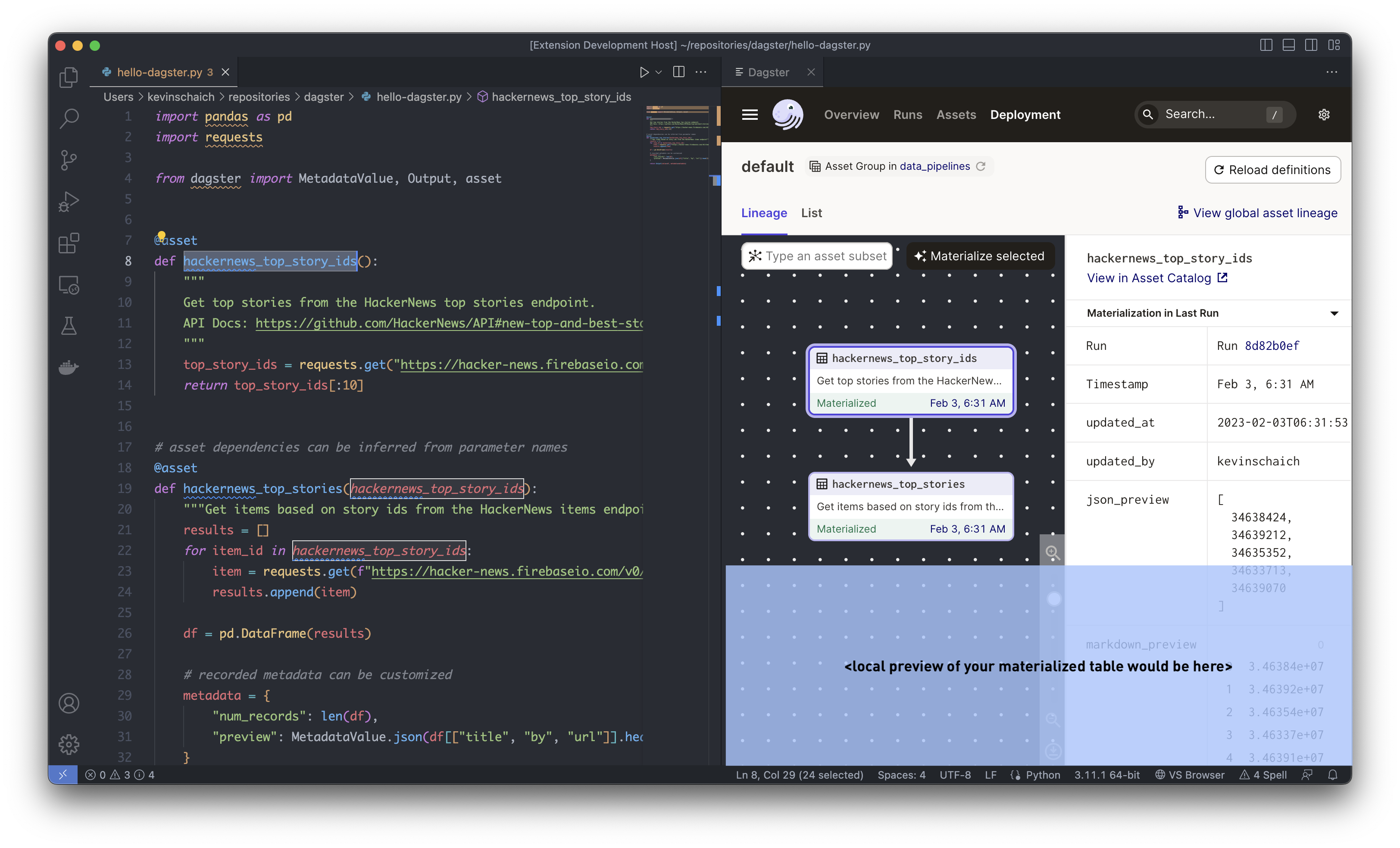 GitHub - kevinschaich/dagster-vscode