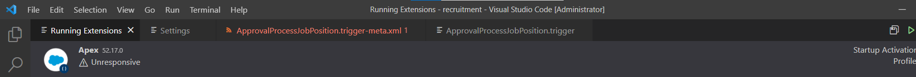 Extension issue · Issue #3587 · forcedotcom/salesforcedx-vscode · GitHub