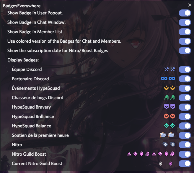 [BadgesEverywhere] Discord Theme Update - Badges on user column · Issue ...
