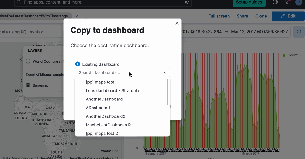 [Dashboard] Copy to Dashboard select combo box is not scrollable via
