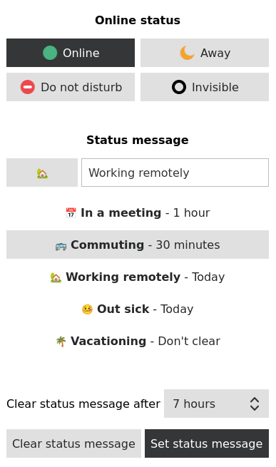 status desktop