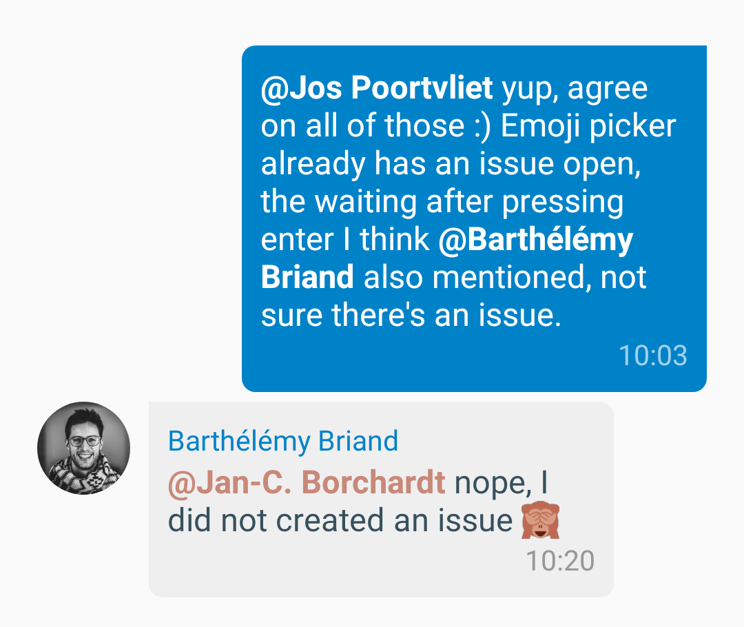 Talk Android mention is bronze