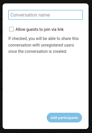 creating conversation