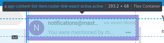 app content list item padding