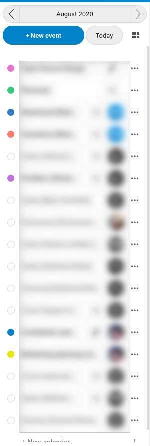 calendar list