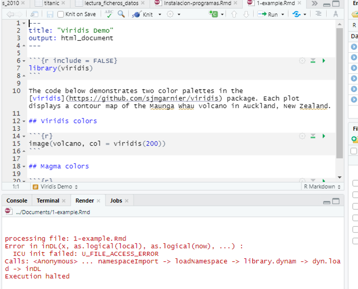 RStudio Error in inDL(x, as.logical(local), as.logical(now ...