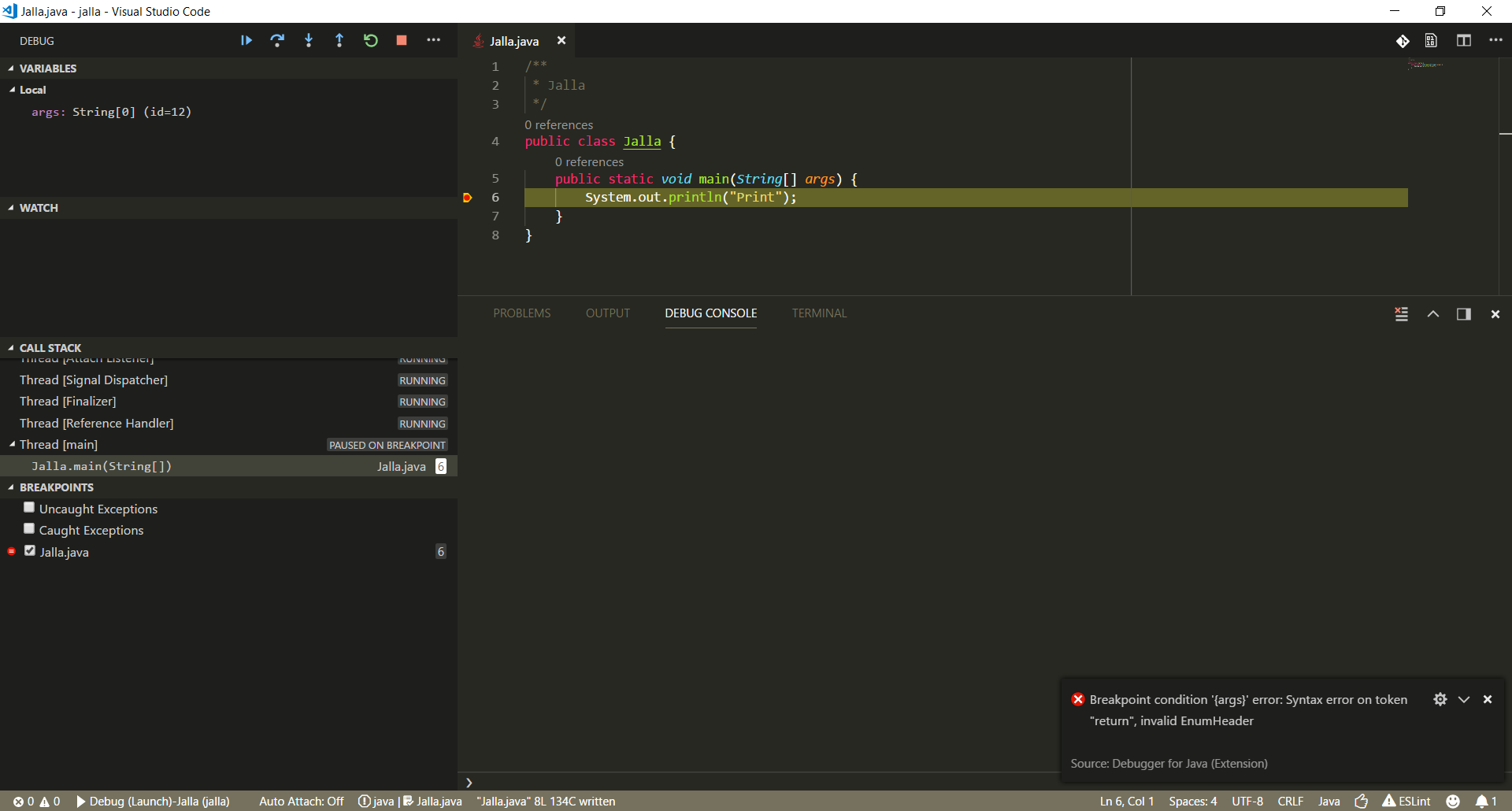 Logpoint cannot evaluate string array · Issue #338 · microsoft/vscode ...