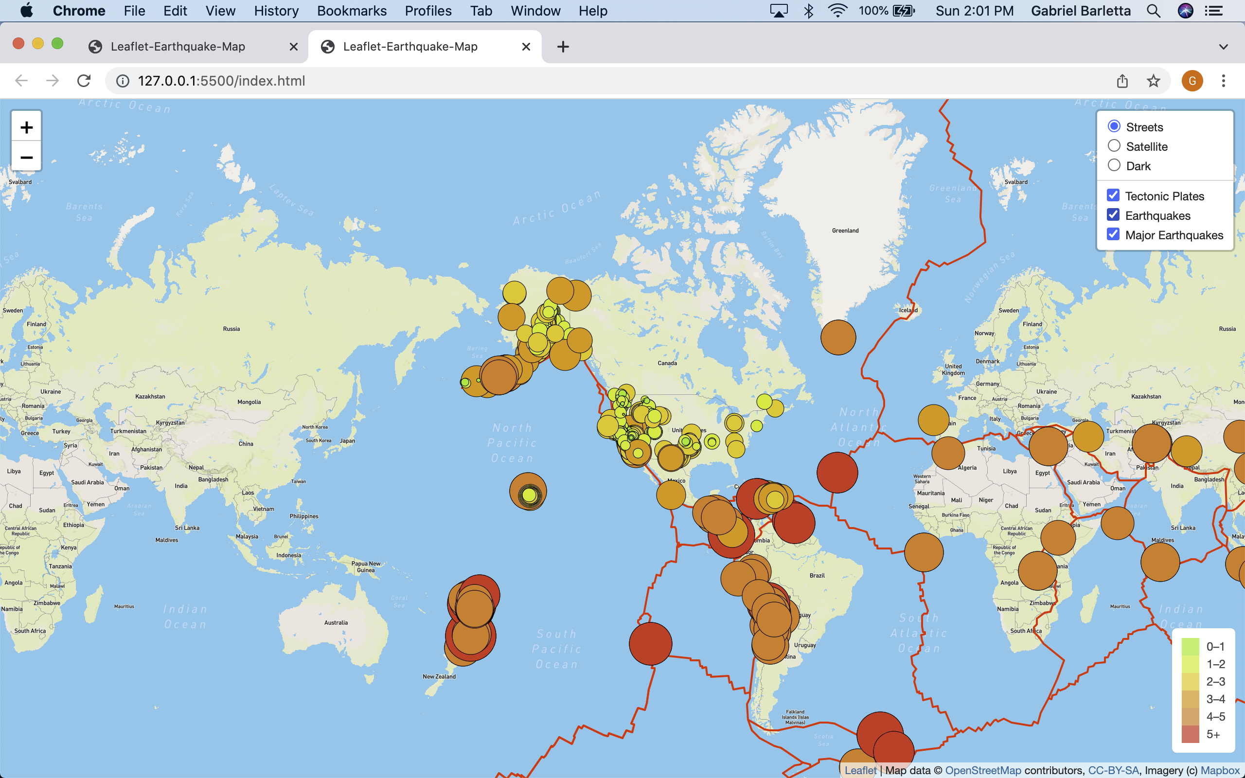 GitHub - gabrielbarletta/mapping-earthquake-data-challenge