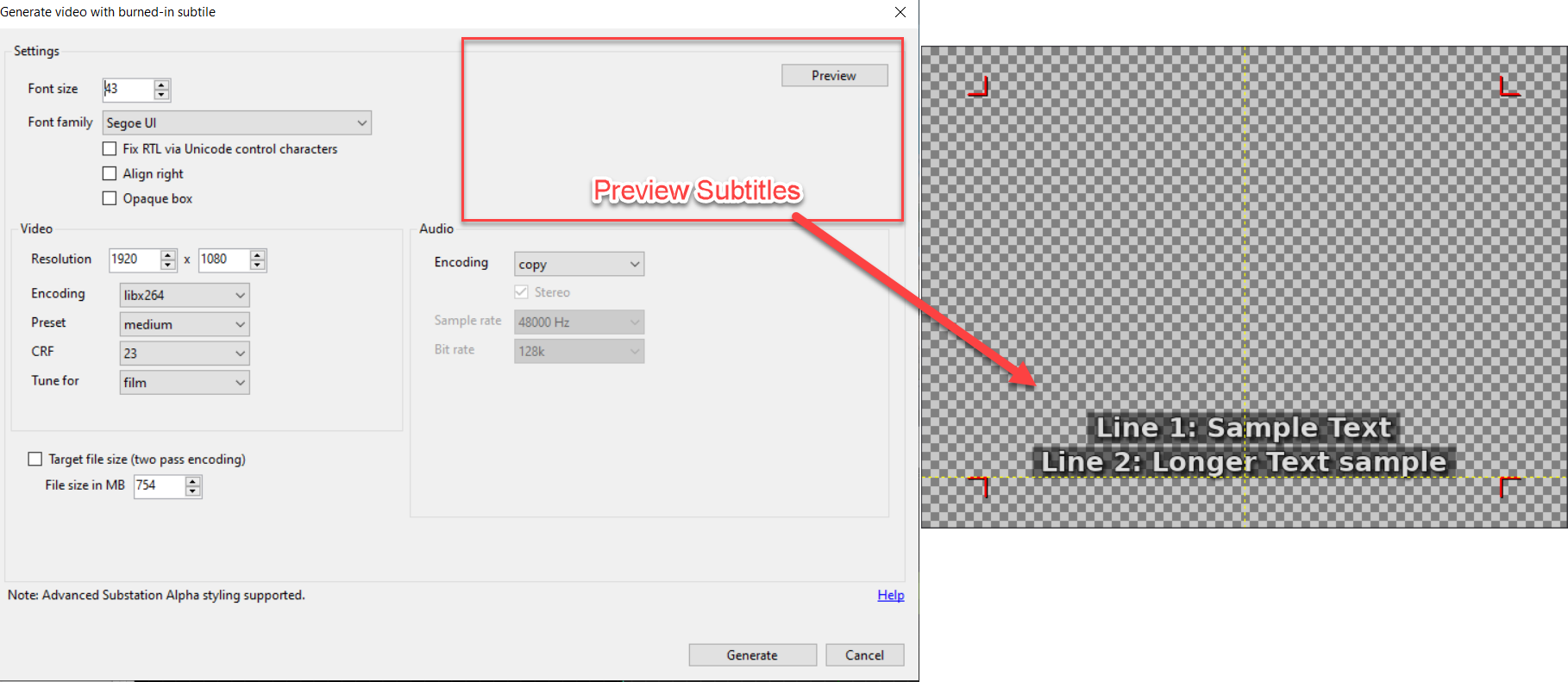 Preview Subtitles Without Clicking the Preview Button · Issue #5390 ...