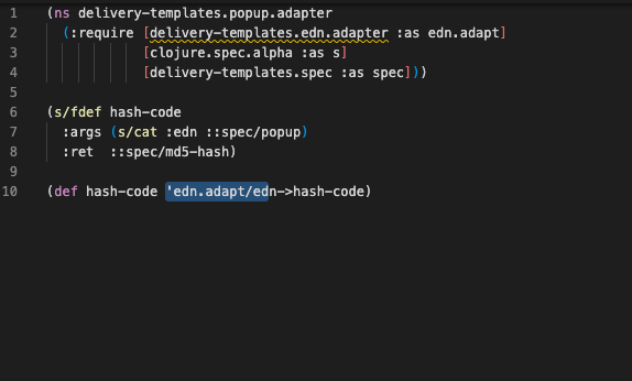 Namespace reported as unused when actually used in a symbol · Issue ...