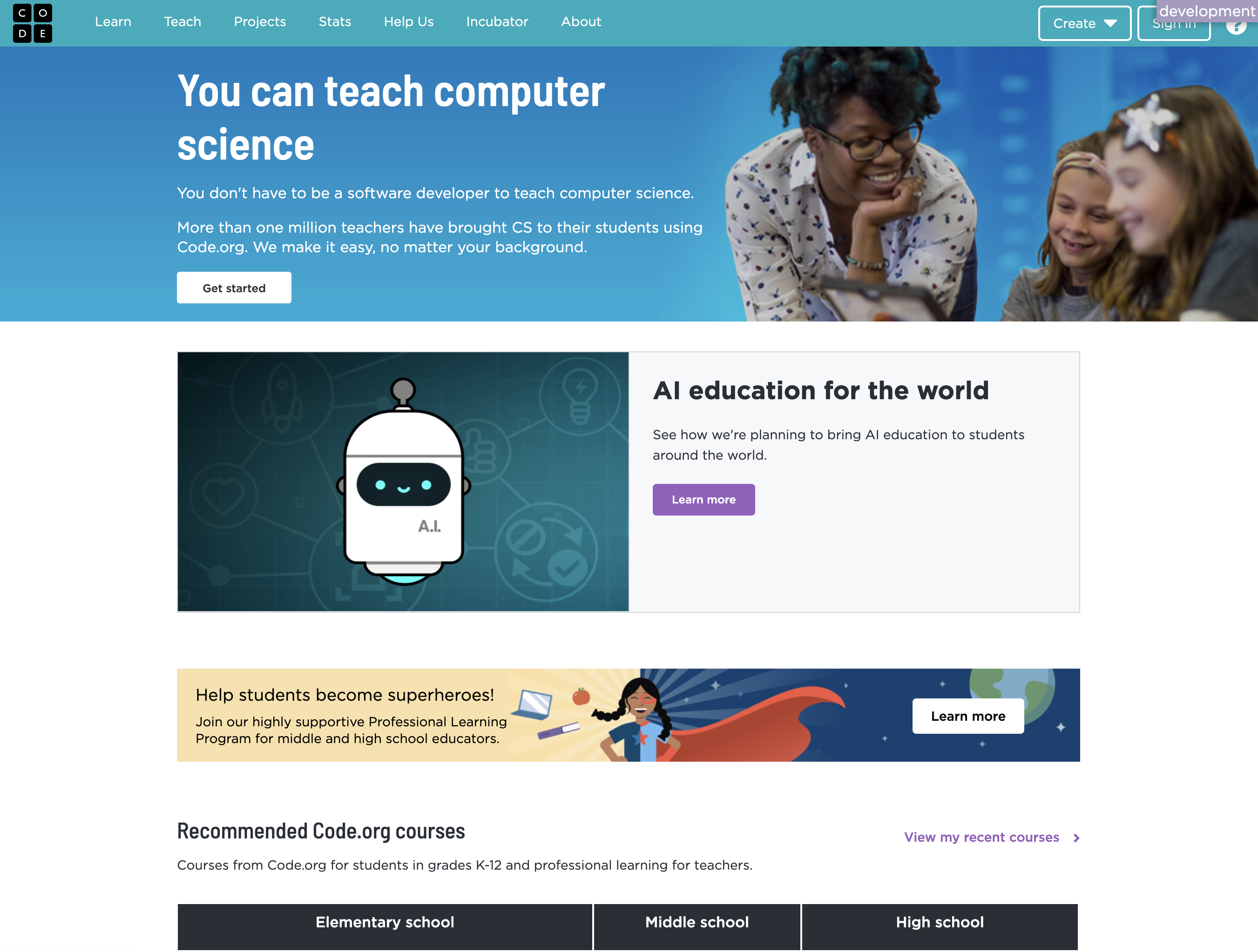Teach - Logged Out